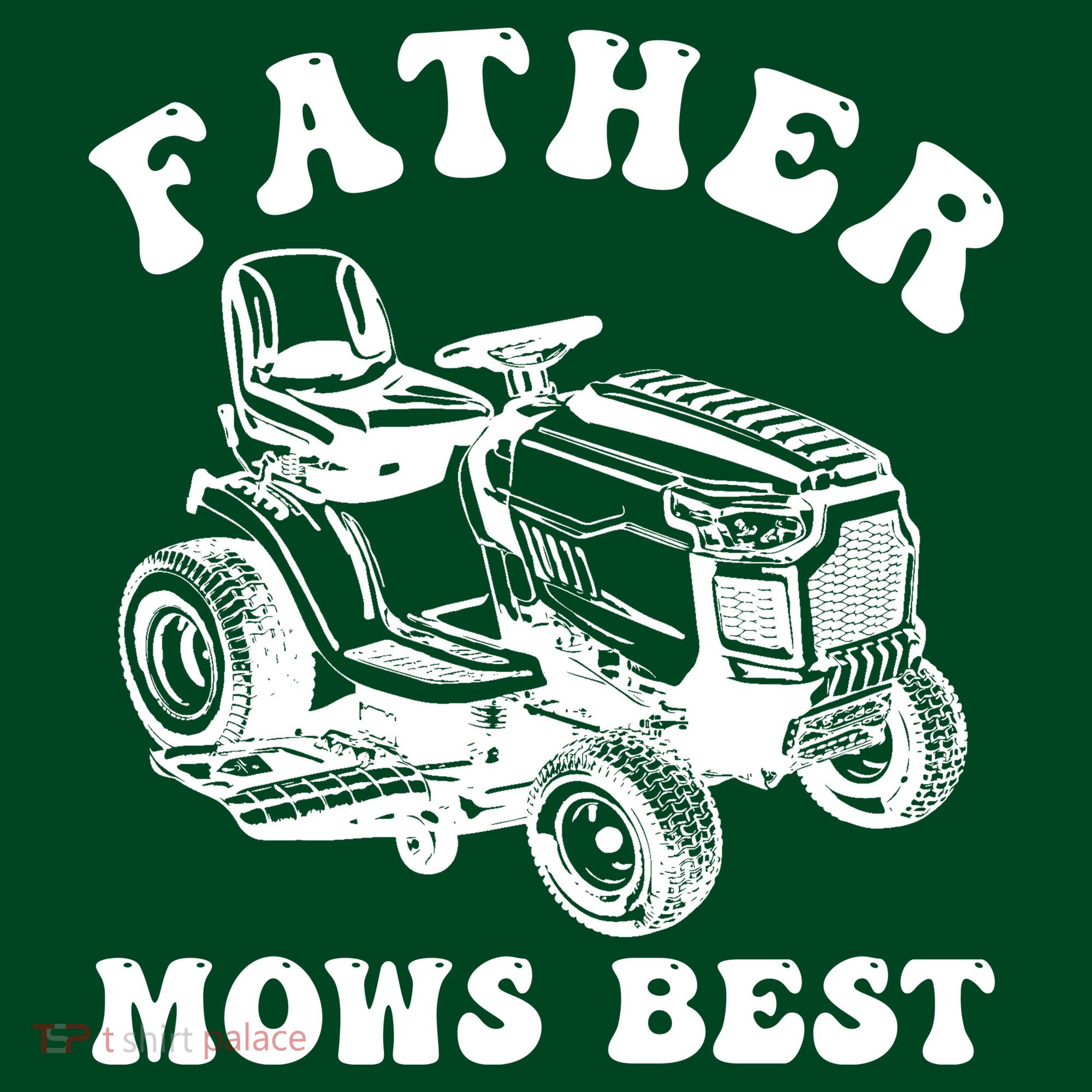 Father Mows Best Lawn Care Dad Mowing Gardener Fathers Day Coaster