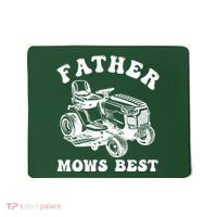 Father Mows Best Lawn Care Dad Mowing Gardener Fathers Day Mousepad thumb 0