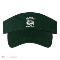 Father Mows Best Lawn Care Dad Mowing Gardener Fathers Day Visor thumb 0