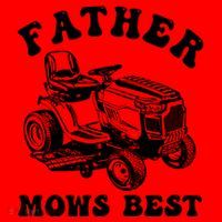 Father Mows Best Lawn Care Dad Mowing Gardener Fathers Day Santa Hat thumb 1