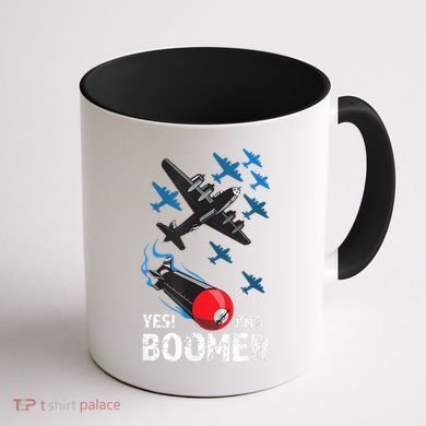 Funny Military Bomber Design For Boomers Coffee Mug back
