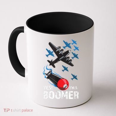 Funny Military Bomber Design For Boomers Coffee Mug