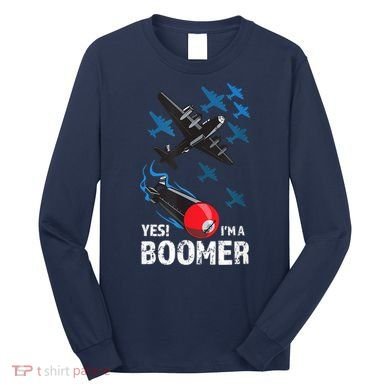 Funny Military Bomber Design For Boomers Long Sleeve Shirt