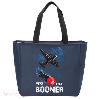 Funny Military Bomber Design For Boomers Tote Bag