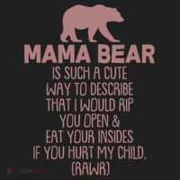 Funny Mama Bear Rawr Beanie thumb 2