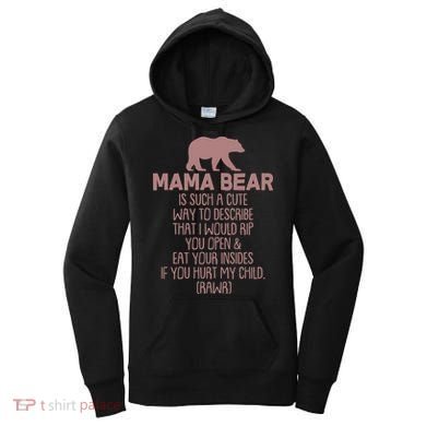Funny Mama Bear Rawr Women's Hoodie