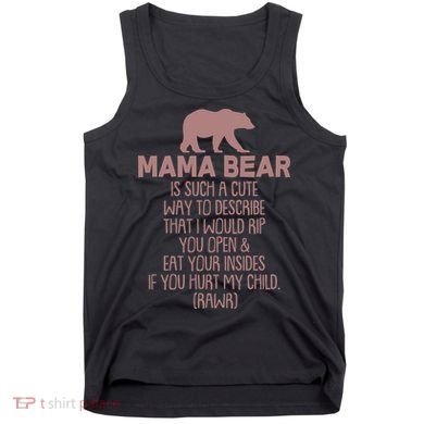 Funny Mama Bear Rawr Tank Top