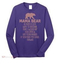 Funny Mama Bear Rawr Long Sleeve Shirt thumb 0