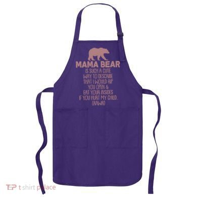 Funny Mama Bear Rawr Apron