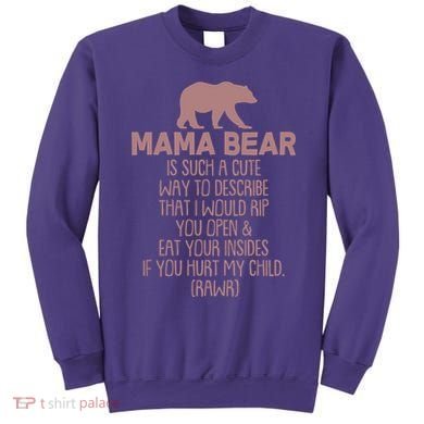 Funny Mama Bear Rawr Sweatshirt