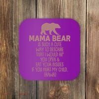 Funny Mama Bear Rawr Coaster thumb 0