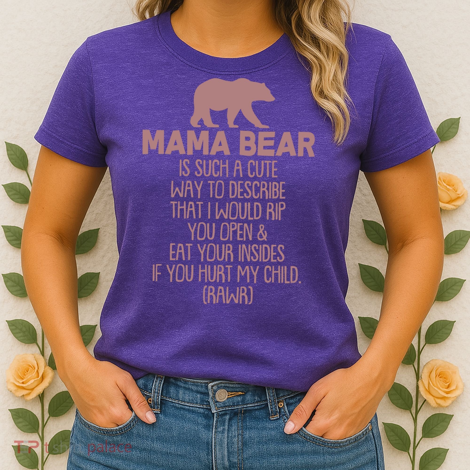 Funny Mama Bear Rawr Women's T-Shirt