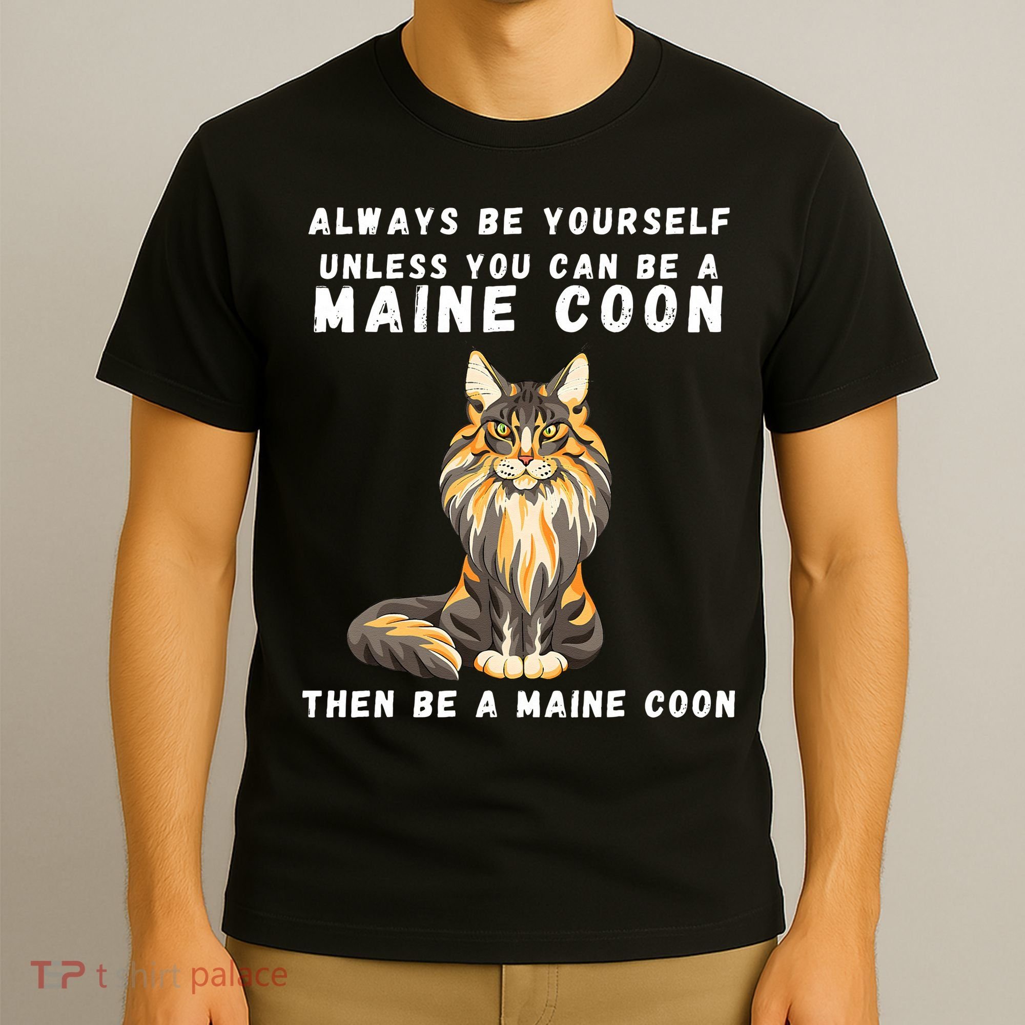 Funny Maine Coon Vintage Funny Saying Cats Lovers Jokes T-Shirt