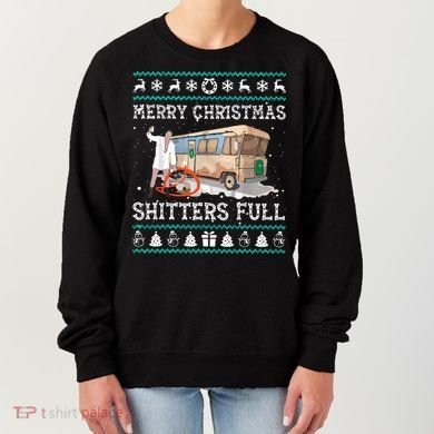 Funny Merry Christmas Shitters Full Sweater Ugly Women's Sweatshirt