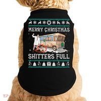 Funny Merry Christmas Shitters Full Sweater Ugly Doggie Tank thumb 0