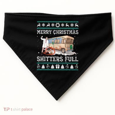 Funny Merry Christmas Shitters Full Sweater Ugly USA-Made Doggie Bandana