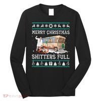 Funny Merry Christmas Shitters Full Sweater Ugly Long Sleeve Shirt thumb 0
