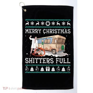 Funny Merry Christmas Shitters Full Sweater Ugly Golf Towel