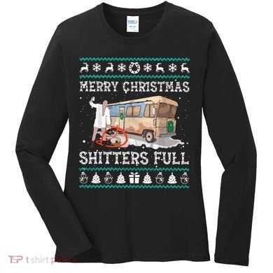 Funny Merry Christmas Shitters Full Sweater Ugly Women's Long Sleeve Shirt