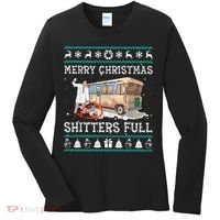 Funny Merry Christmas Shitters Full Sweater Ugly Women's Long Sleeve Shirt thumb 0