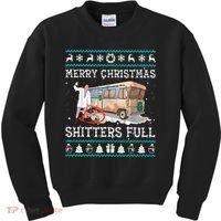Funny Merry Christmas Shitters Full Sweater Ugly Kids Sweatshirt thumb 0