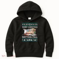 Funny Merry Christmas Shitters Full Sweater Ugly Kids Hoodie thumb 0