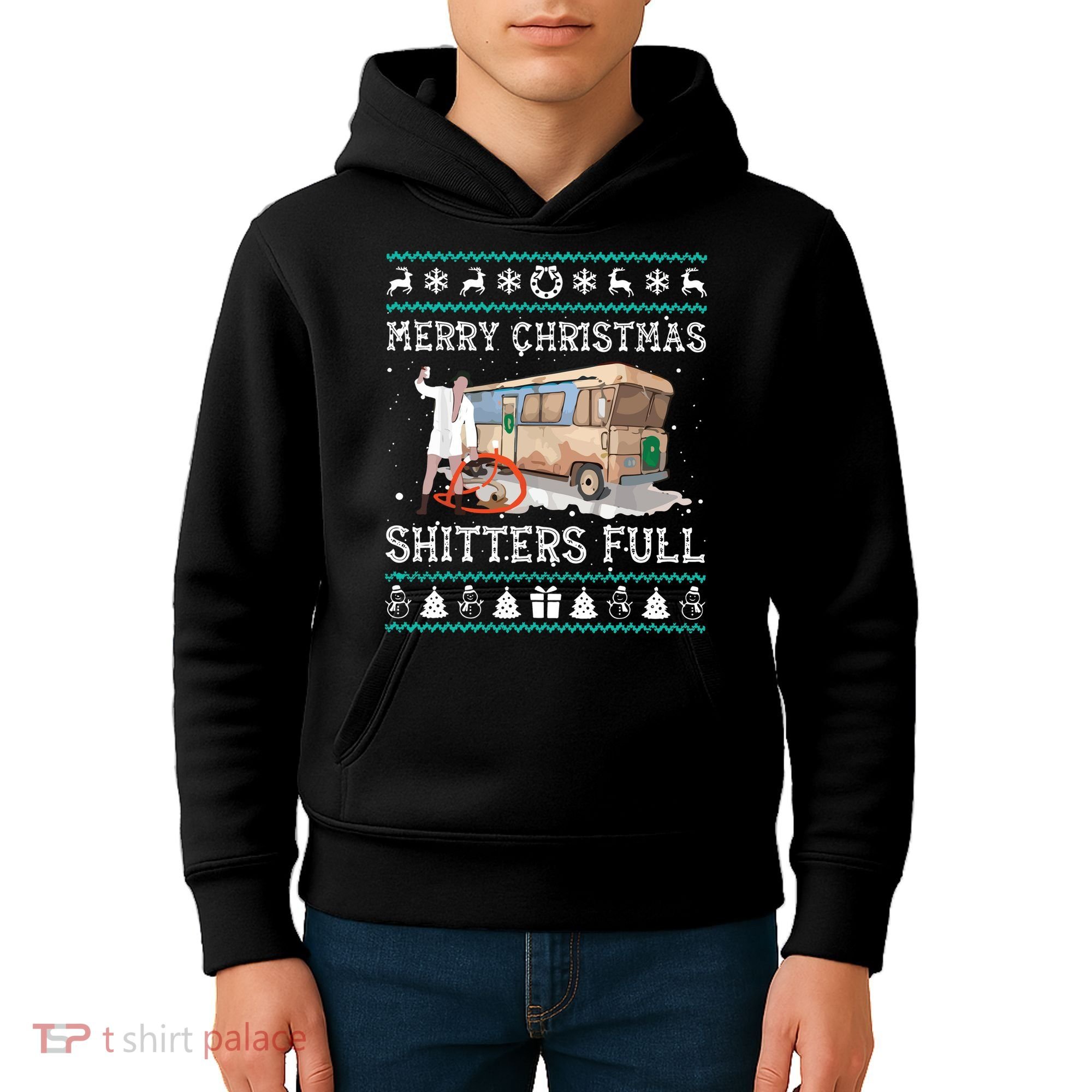 Funny Merry Christmas Shitters Full Sweater Ugly Kids Hoodie
