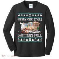 Funny Merry Christmas Shitters Full Sweater Ugly Kids Long Sleeve Shirt thumb 0