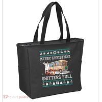 Funny Merry Christmas Shitters Full Sweater Ugly Tote Bag thumb 2