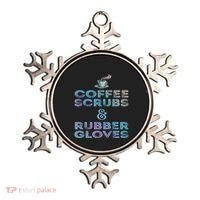 Funny Medical Cute Gift: Coffee Scrubs And Rubber Gloves Ornament thumb 0