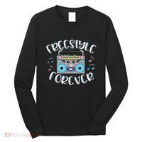 Freestyle Music Cute Boombox Retro Dance Music Long Sleeve Shirt thumb 0