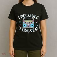 Freestyle Music Cute Boombox Retro Dance Music T-Shirt thumb 4