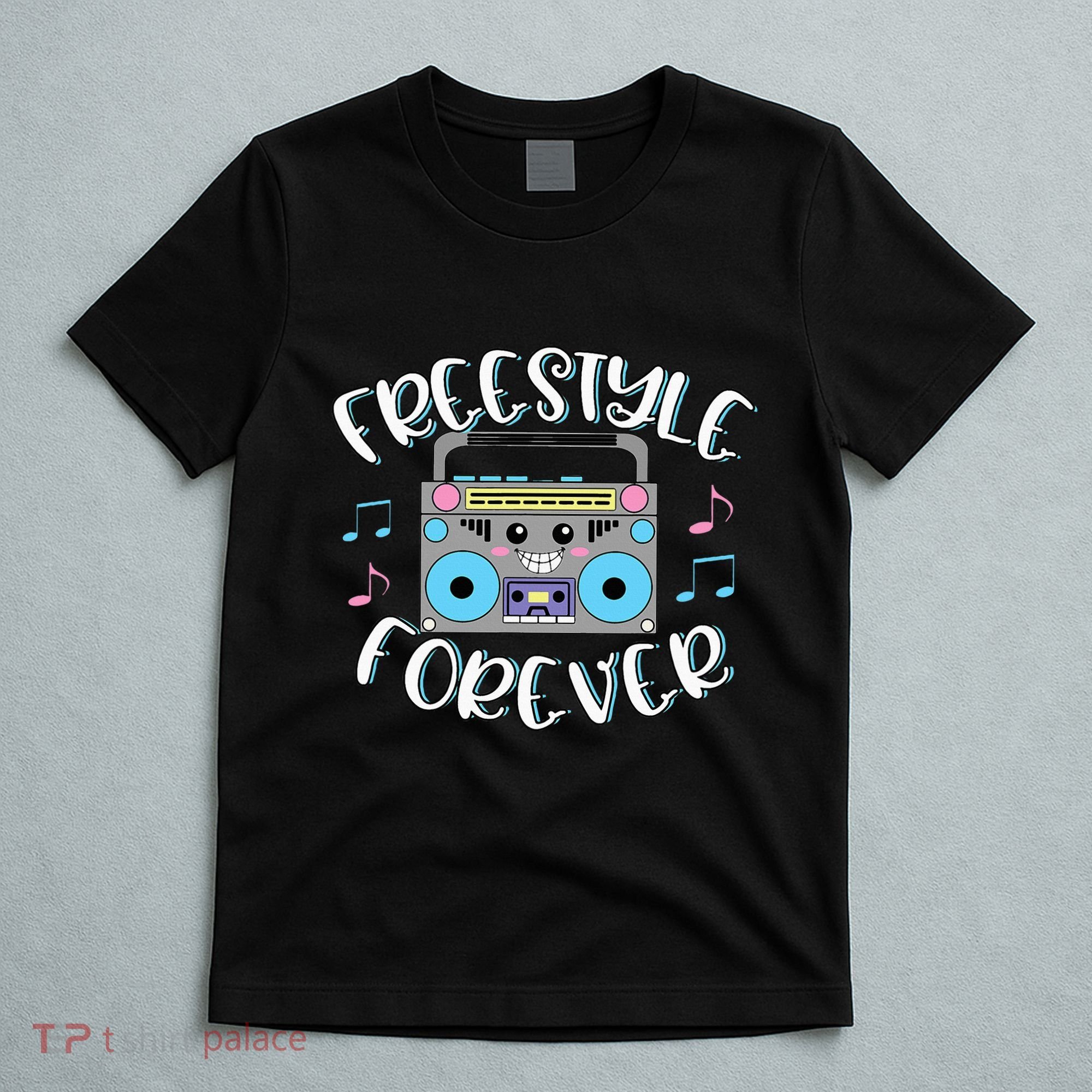 Freestyle Music Cute Boombox Retro Dance Music T-Shirt