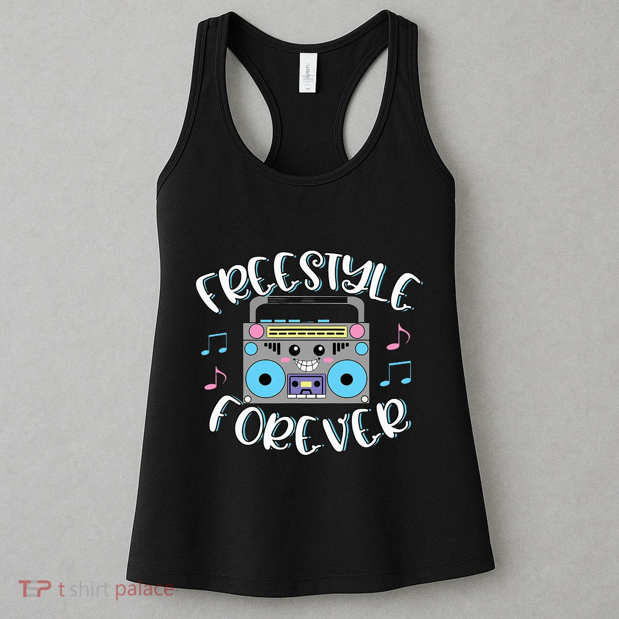 Freestyle Music Cute Boombox Retro Dance Music Women's Tank Top