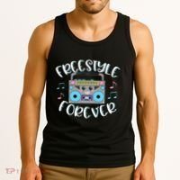 Freestyle Music Cute Boombox Retro Dance Music Tank Top thumb 3
