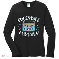 Freestyle Music Cute Boombox Retro Dance Music Women's Long Sleeve Shirt thumb 0