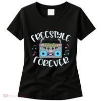 Freestyle Music Cute Boombox Retro Dance Music Women's T-Shirt thumb 0