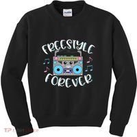 Freestyle Music Cute Boombox Retro Dance Music Kids Sweatshirt thumb 0