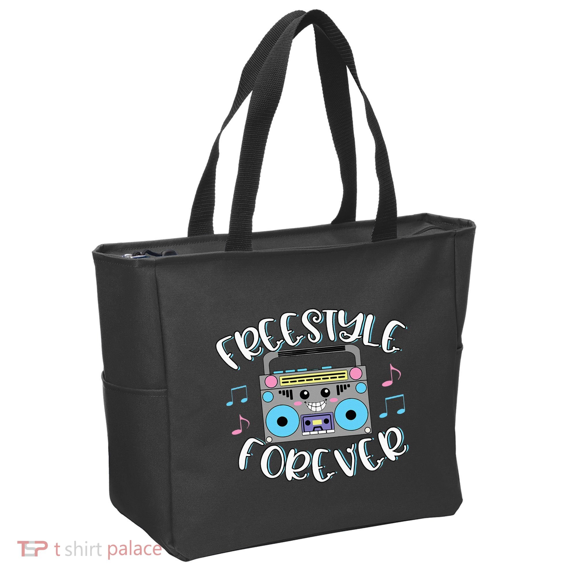 Freestyle Music Cute Boombox Retro Dance Music Tote Bag