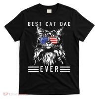 Funny Maine Coon Cat Best Cat Dad Ever Funny Cat Maine Coon T-Shirt thumb 0
