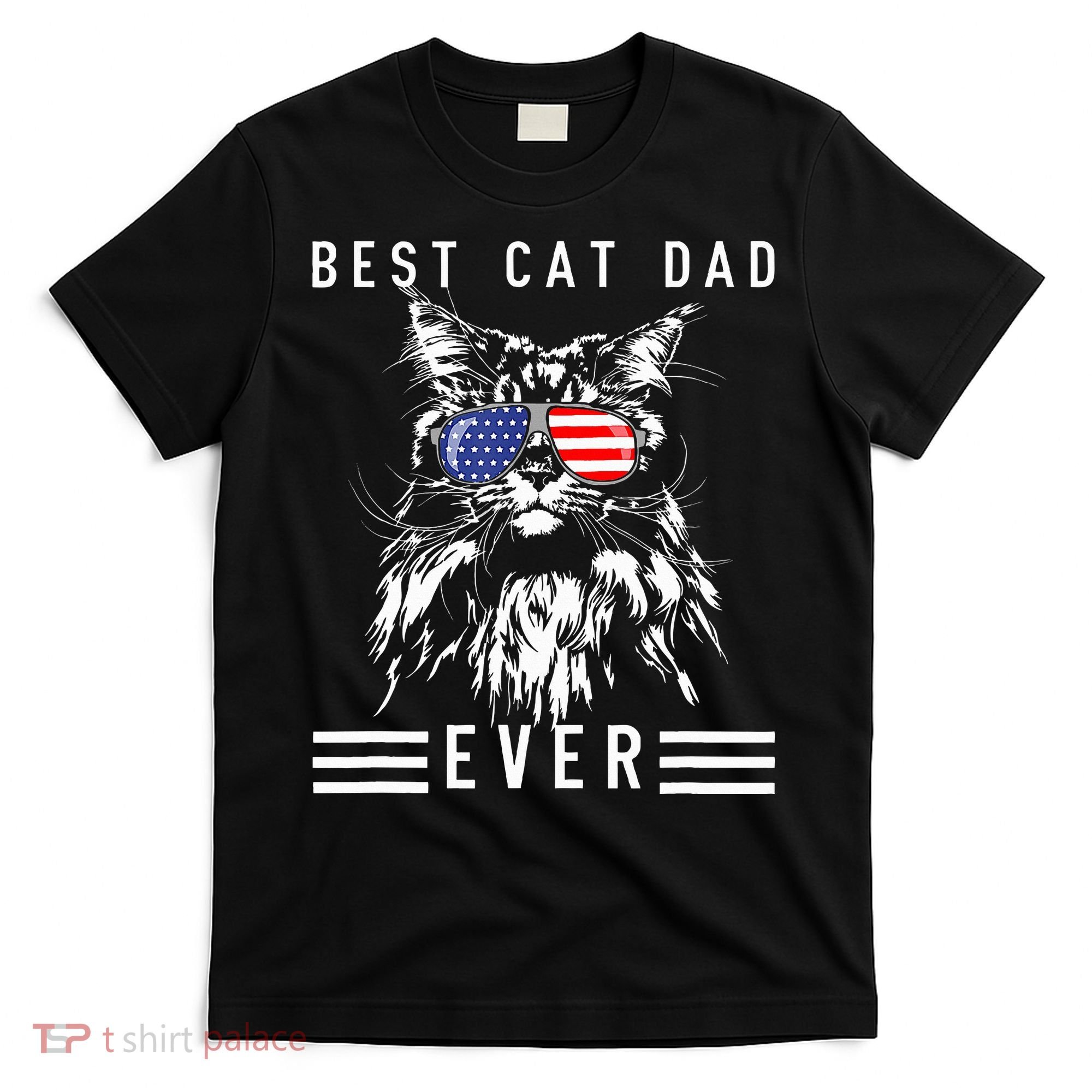 Funny Maine Coon Cat Best Cat Dad Ever Funny Cat Maine Coon T-Shirt