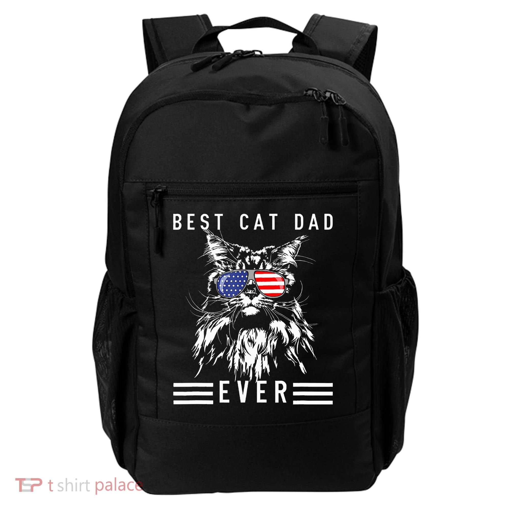 Funny Maine Coon Cat Best Cat Dad Ever Funny Cat Maine Coon Backpack