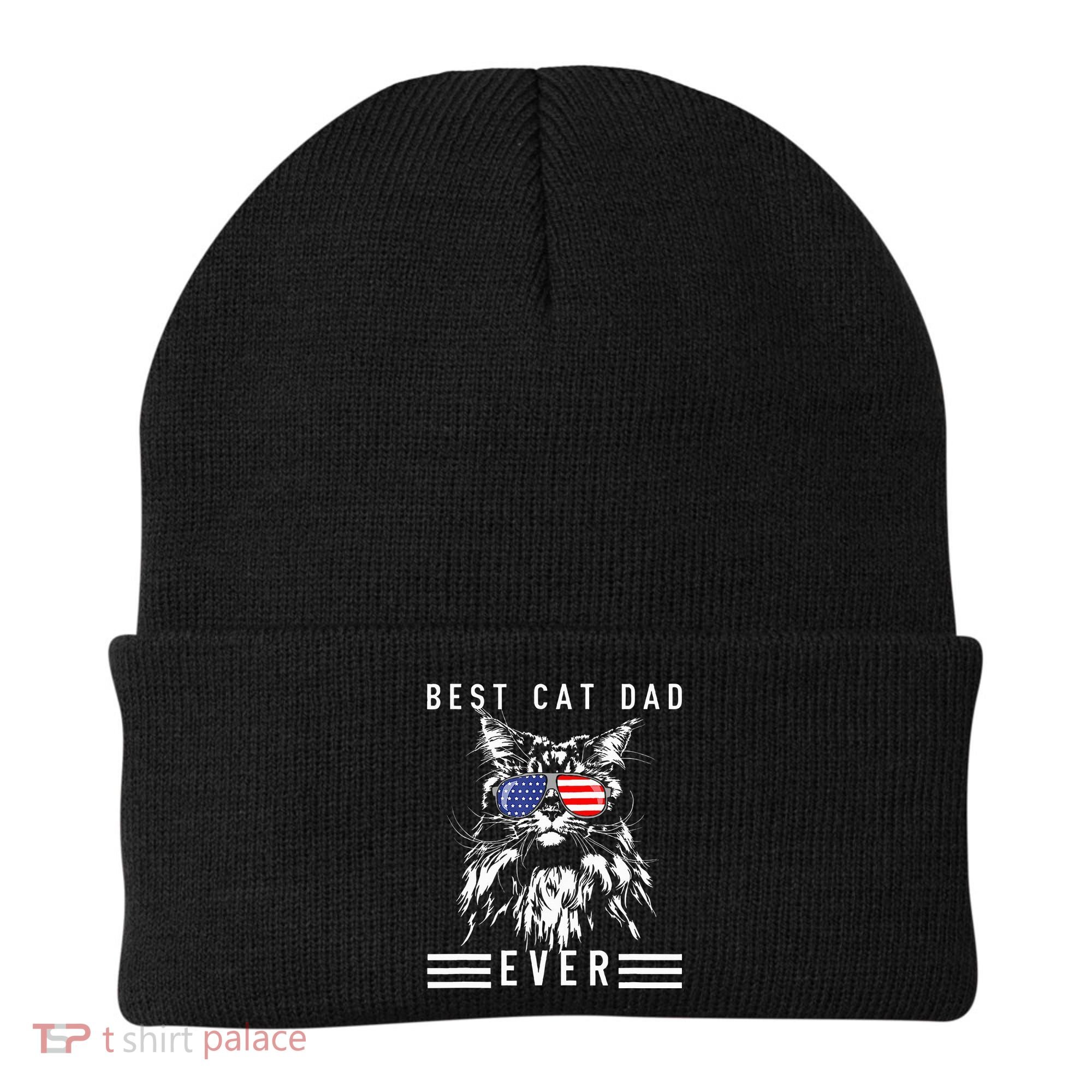 Funny Maine Coon Cat Best Cat Dad Ever Funny Cat Maine Coon Beanie