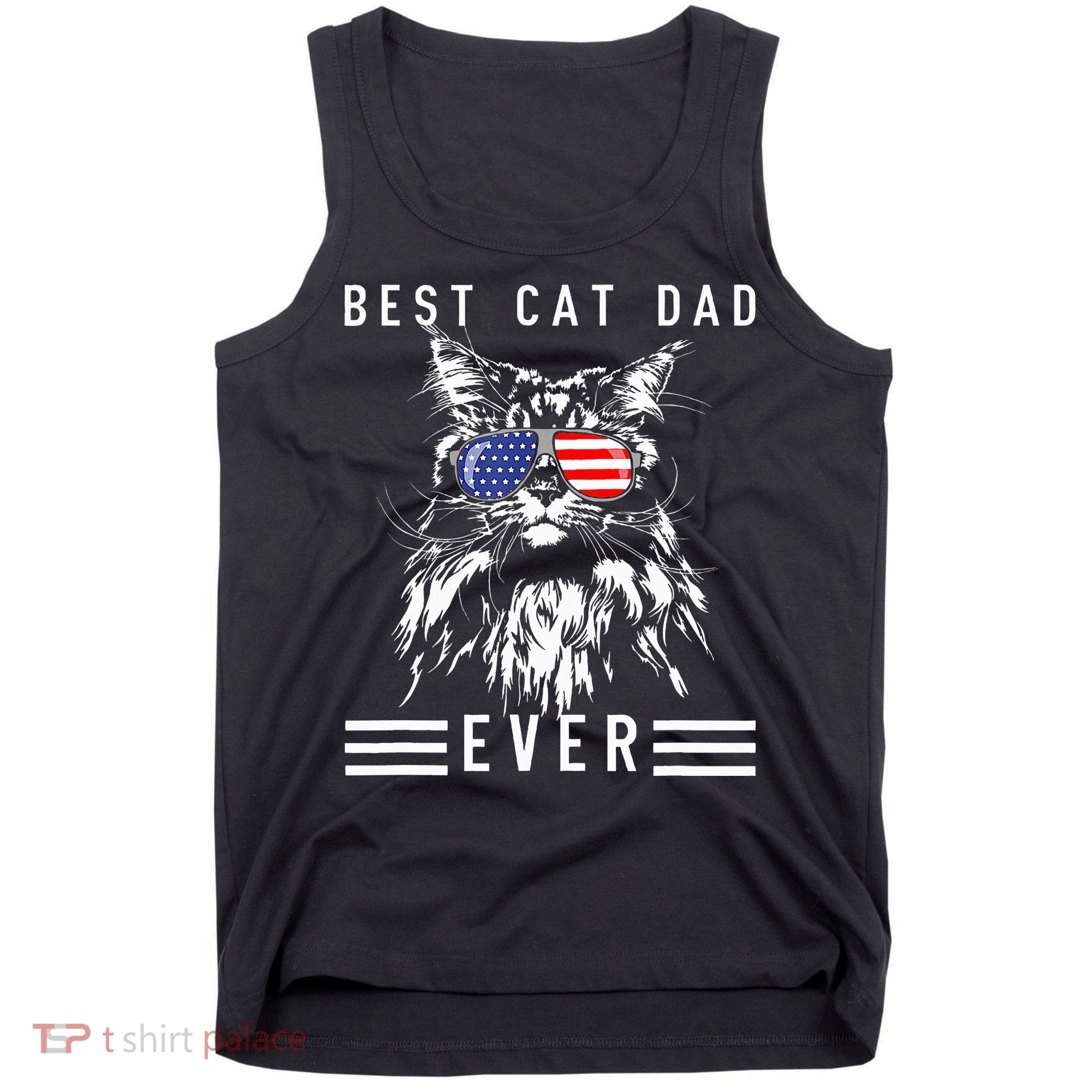 Funny Maine Coon Cat Best Cat Dad Ever Funny Cat Maine Coon Tank Top