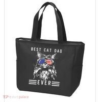 Funny Maine Coon Cat Best Cat Dad Ever Funny Cat Maine Coon Tote Bag thumb 3