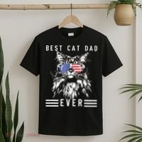 Funny Maine Coon Cat Best Cat Dad Ever Funny Cat Maine Coon T-Shirt thumb 2