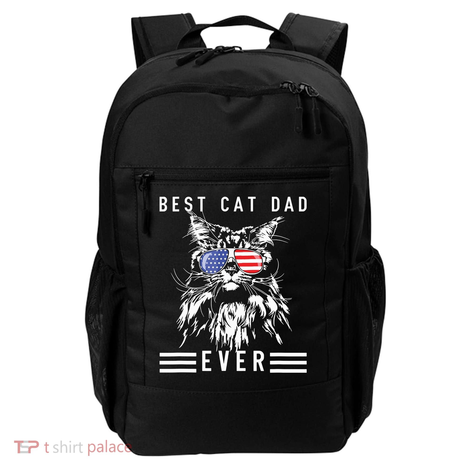 Funny Maine Coon Cat Best Cat Dad Ever Funny Cat Maine Coon Backpack