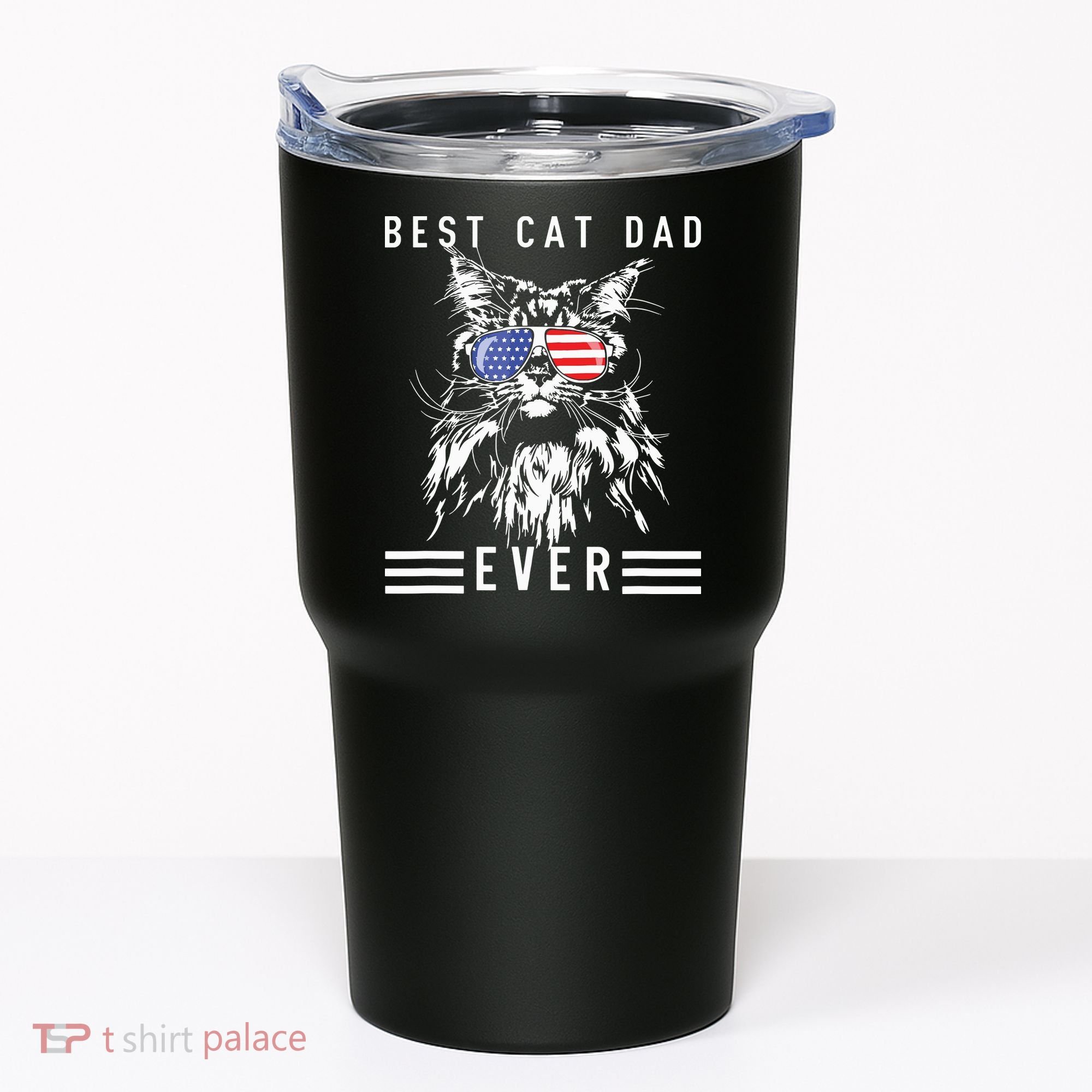 Funny Maine Coon Cat Best Cat Dad Ever Funny Cat Maine Coon Tumbler