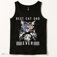 Funny Maine Coon Cat Best Cat Dad Ever Funny Cat Maine Coon Tank Top thumb 2