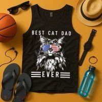 Funny Maine Coon Cat Best Cat Dad Ever Funny Cat Maine Coon Tank Top thumb 4